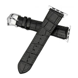 Max Leather Rubber Wrist Watch Strap Band Replacement Wristband 38mm Black
