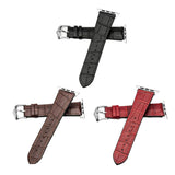 Max Leather Rubber Wrist Watch Strap Band Replacement Wristband 38mm Black