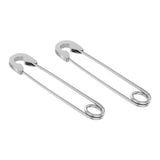 Max Stylish Earrings Punk Safety Pin Earrings Ear Piercing Jewelry Silver