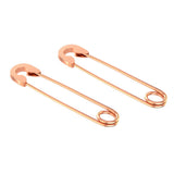 Max Stylish Earrings Punk Safety Pin Earrings Ear Piercing Jewelry Rose Gold