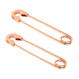 Max Stylish Earrings Punk Safety Pin Earrings Ear Piercing Jewelry Rose Gold