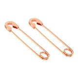 Max Stylish Earrings Punk Safety Pin Earrings Ear Piercing Jewelry Rose Gold