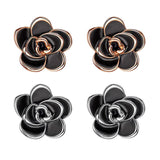 Max Fashon Women Lotus Earring Srainless Steel Ear Stud Jewelry silver