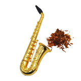 Max 1 Set Fashion Golden Smoking Pipe Tobacco Pipe Cigarette Smoking Pipe 135mm
