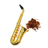 Max 1 Set Fashion Golden Smoking Pipe Tobacco Pipe Cigarette Smoking Pipe 93mm
