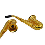 Max 1 Set Fashion Golden Smoking Pipe Tobacco Pipe Cigarette Smoking Pipe 93mm