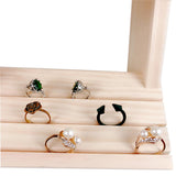 Max Maxb Jewelry Display Tray Earrings Rings Solid Wood Holder Organizer Shelf 4 Tier