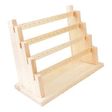 Max Maxb Wood Earring Stand Earring Holder Display Stand Jewelry Display Rack 4 Tier