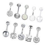 Max 10PCS Lot Body Piercing Labret Tongue Eyebrow Barbells Mix Jewelry Silver