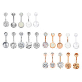 Max 10PCS Lot Body Piercing Labret Tongue Eyebrow Barbells Mix Jewelry Silver