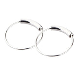 Max 2pcs Nose Ring Nose Hoop Tragus Helix Ear Piercing Steel Ring 6mm Silver