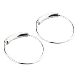 Max 2pcs Nose Ring Nose Hoop Tragus Helix Ear Piercing Steel Ring 6mm Silver