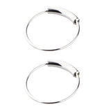 Max 2pcs Nose Ring Nose Hoop Tragus Helix Ear Piercing Steel Ring 8mm Silver