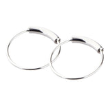 Max 2pcs Nose Ring Nose Hoop Tragus Helix Ear Piercing Steel Ring 8mm Silver