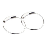 Max 2pcs Nose Ring Nose Hoop Tragus Helix Ear Piercing Steel Ring 8mm Silver