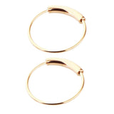 Max 2pcs Nose Ring Nose Hoop Tragus Helix Ear Piercing Steel Ring 6mm Rose Gold
