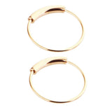 Max 2pcs Nose Ring Nose Hoop Tragus Helix Ear Piercing Steel Ring 6mm Rose Gold
