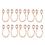 Max 10 Pieces Fake Nose Rings Hoop Clip On Faux Non-Pierced Jewelry Rose Gold