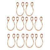 Max 10 Pieces Fake Nose Rings Hoop Clip On Faux Non-Pierced Jewelry Rose Gold