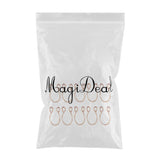 Max 10 Pieces Fake Nose Rings Hoop Clip On Faux Non-Pierced Jewelry Rose Gold