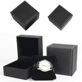 Max Black Watch Box PU Leather Wrist Watch Organizer Jewelry Display Case Large