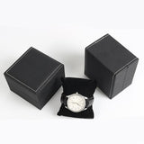 Max Black Watch Box PU Leather Wrist Watch Organizer Jewelry Display Case Small