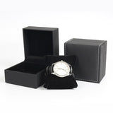 Max Black Watch Box PU Leather Wrist Watch Organizer Jewelry Display Case Small