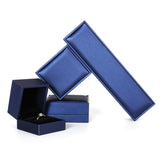 Max Maxb PU Leather Jewelry Gift Box Bangle Bracelet Storage Case Blue Ring Box