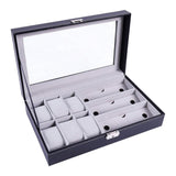 Max Maxb Watch Jewellery Display Storage Box Leather Sunglasses Organizer Case Holder