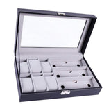 Max Maxb Watch Jewellery Display Storage Box Leather Sunglasses Organizer Case Holder