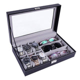 Max Maxb Watch Jewellery Display Storage Box Leather Sunglasses Organizer Case Holder