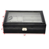 Max Maxb Watch Jewellery Display Storage Box Leather Sunglasses Organizer Case Holder