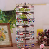 Max Maxb Rotating Jewelry Earrings Display Stand Holder Hanging Rack w/ 288 Holes