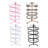 Max Maxb 4 Tiers Metal Rotating EarringS Display Stand Jewelry Holder Rack Pink