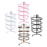 Max Maxb 4 Tiers Metal Rotating EarringS Display Stand Jewelry Holder Rack Pink