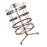 Max Maxb 4 Tiers Metal Rotating EarringS Display Stand Jewelry Holder Rack Copper