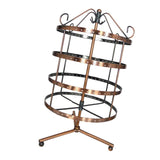 Max Maxb 4 Tiers Metal Rotating EarringS Display Stand Jewelry Holder Rack Copper