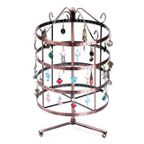 Max Maxb 4 Tiers Metal Rotating EarringS Display Stand Jewelry Holder Rack Copper