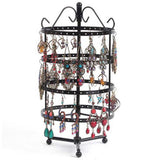 Max Maxb 4 Tiers Metal Rotating EarringS Display Stand Jewelry Holder Rack Black