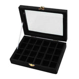 Max Maxb Luxurious Large Velvet Jewelry Box Case Storage Holder Black