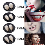 Maxbell Halloween false teeth vampire fangs zombie teeth COSPLAY costume props 17mm