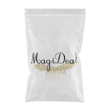 Maxbell Long Metal Olive Leaves Vine Hair Comb Pin Wedding Party Bridal Headpiece Gold