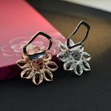 Maxbell Charm Lotus Brooch Flower Brooch Pin Women Banquet Lapel Jewelry platinum