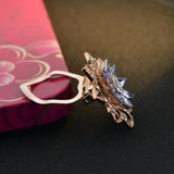 Maxbell Charm Lotus Brooch Flower Brooch Pin Women Banquet Lapel Jewelry platinum