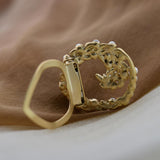 Maxbell Pearls Scarf Ring Clip Buckle Scarf Clip Buckle Brooch Pin Holder for Women