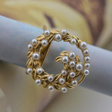 Maxbell Pearls Scarf Ring Clip Buckle Scarf Clip Buckle Brooch Pin Holder for Women