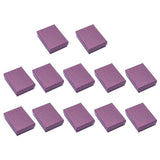 Maxbell 12pcs Cardboard Jewelry Box w/ Sponge Rings Box Square Gift Box Purple