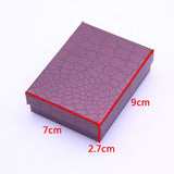 Maxbell 12pcs Cardboard Jewelry Box w/ Sponge Rings Box Square Gift Box Purple