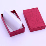 Maxbell 24 Pieces Jewelry Gift Box Set Paper Cardboard Jewelry Holder Cases Rose Red