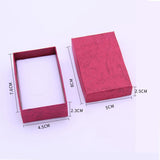 Maxbell 24 Pieces Jewelry Gift Box Set Paper Cardboard Jewelry Holder Cases Rose Red